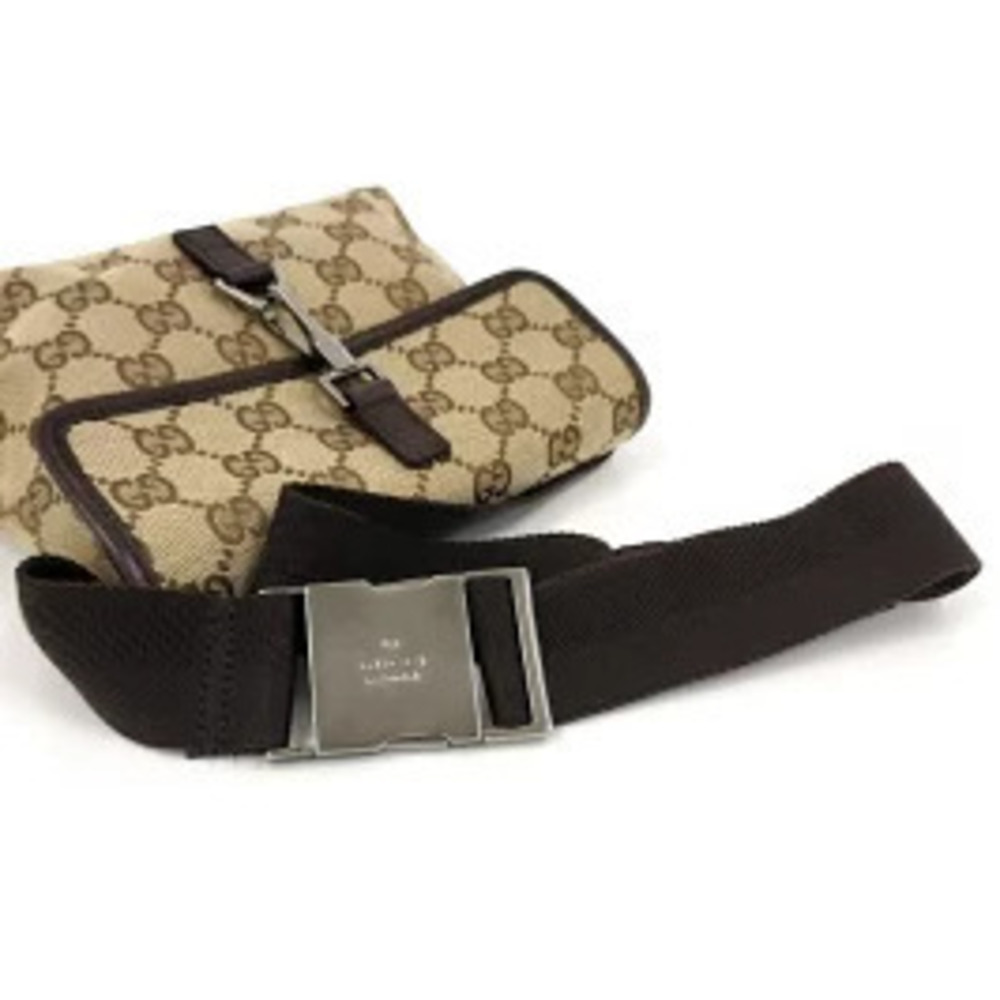 GUCCI waist bag GG canvas leather - Picture 6 of 9